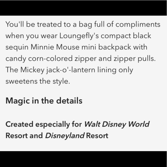 Loungefly Candy Corn Sequin Backpack - Picture 5 of 8